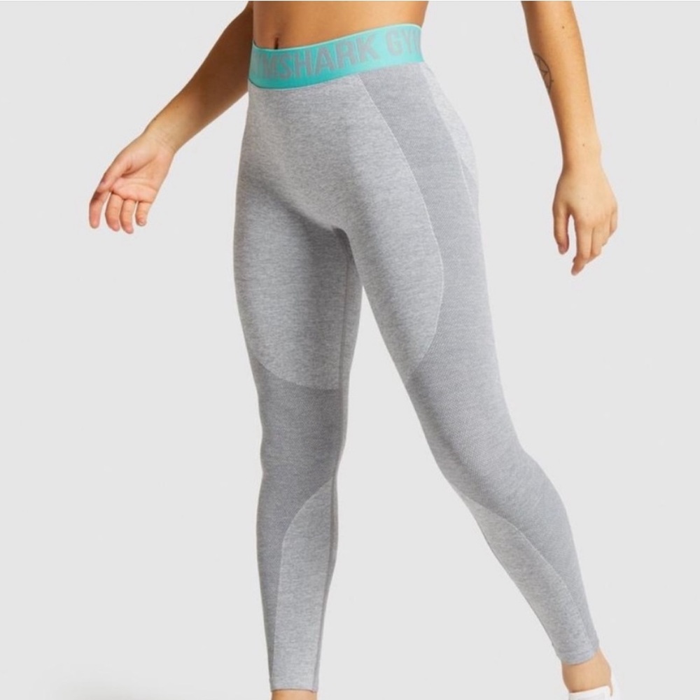 Gymshark Womens Flex Leggings-Smokey